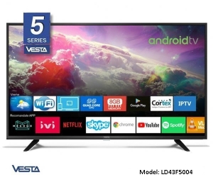 43" LED TV Vesta LD43F5004 FHD DVB-T/T2/C AndroidTV 9.0 Moldtelecom ready